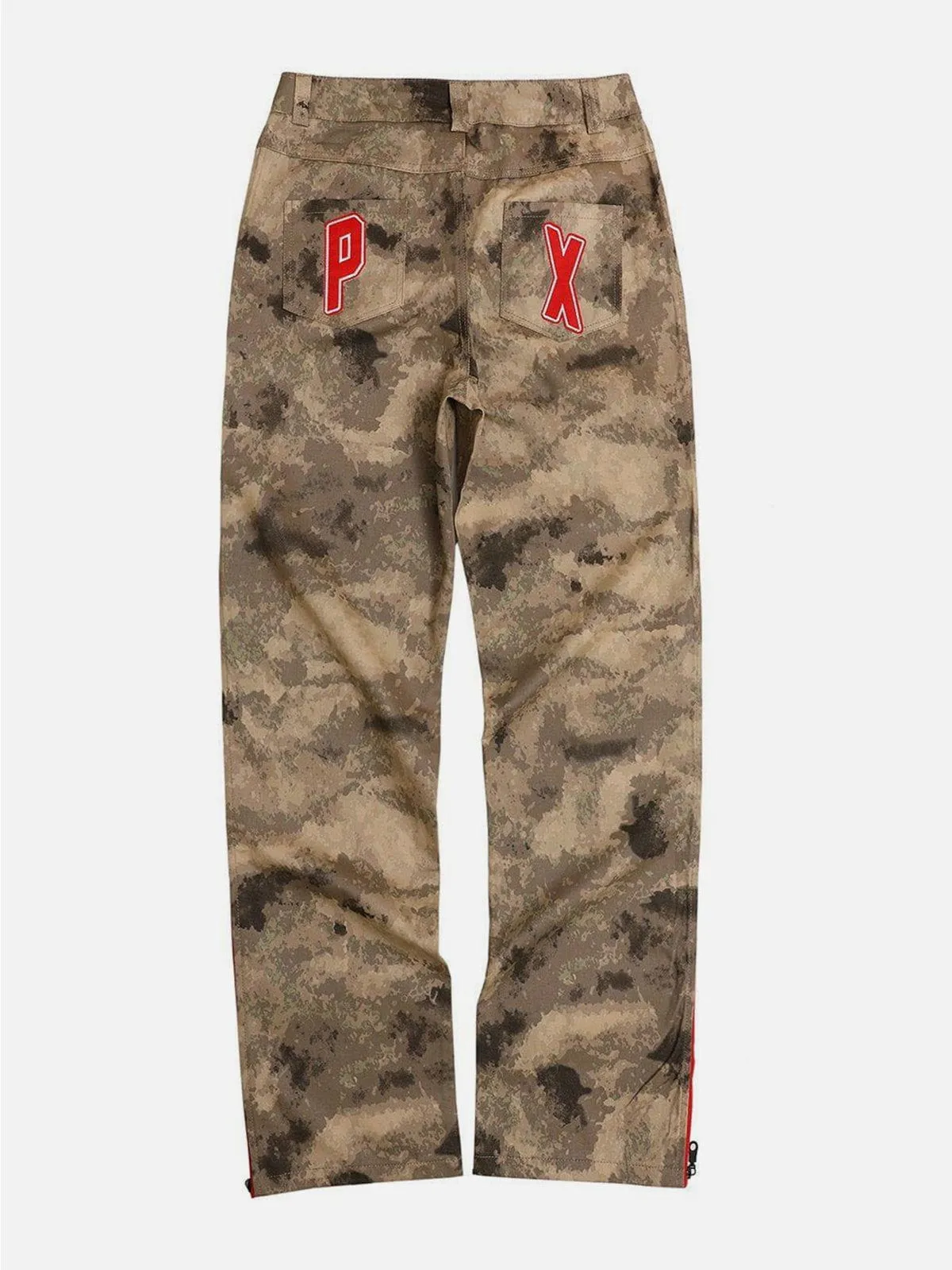 AlanBalen® - Camouflage Adjustable Zip Straight Pants