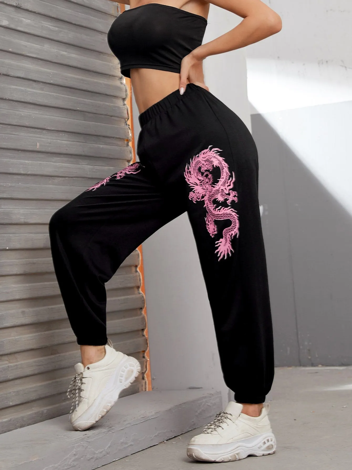 Animal Natural Cropped Women Sweatpants