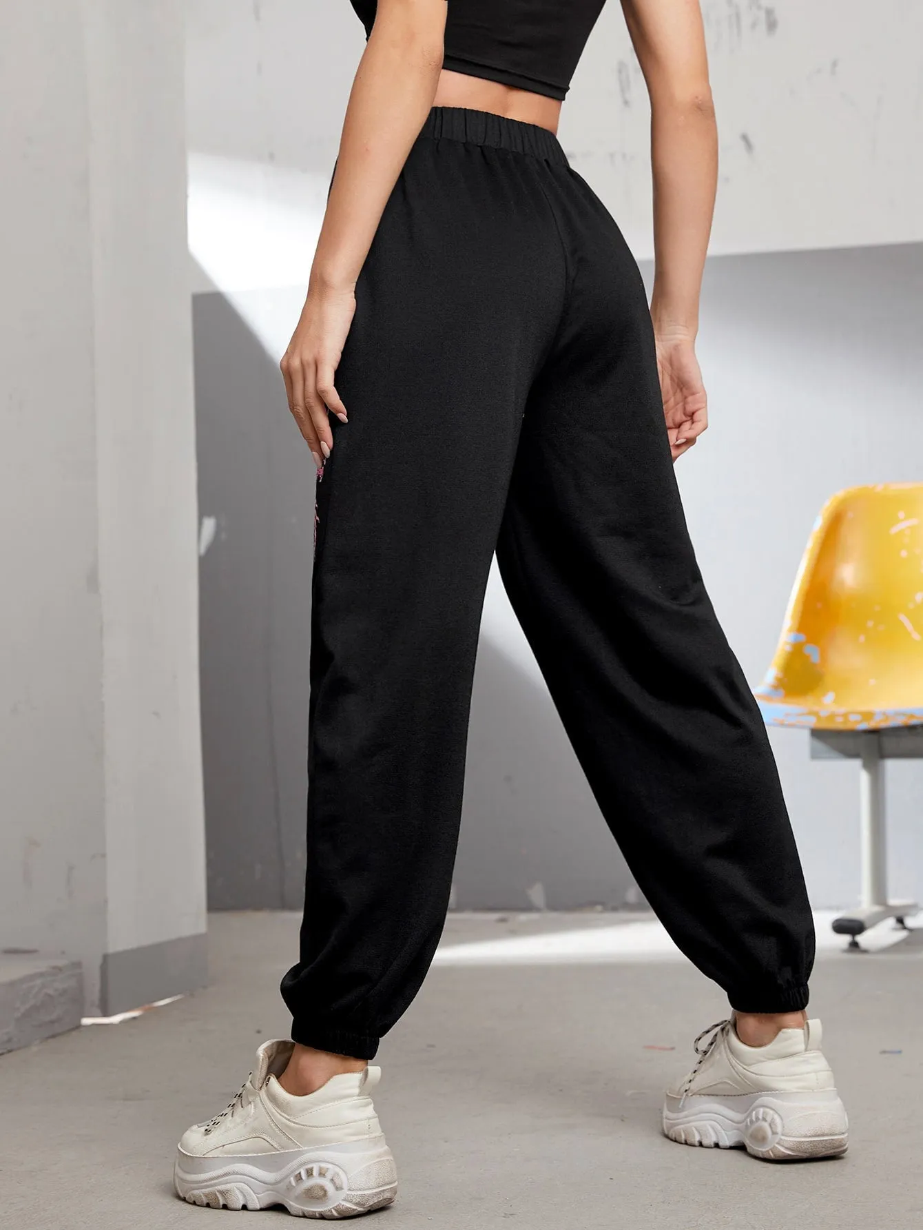 Animal Natural Cropped Women Sweatpants