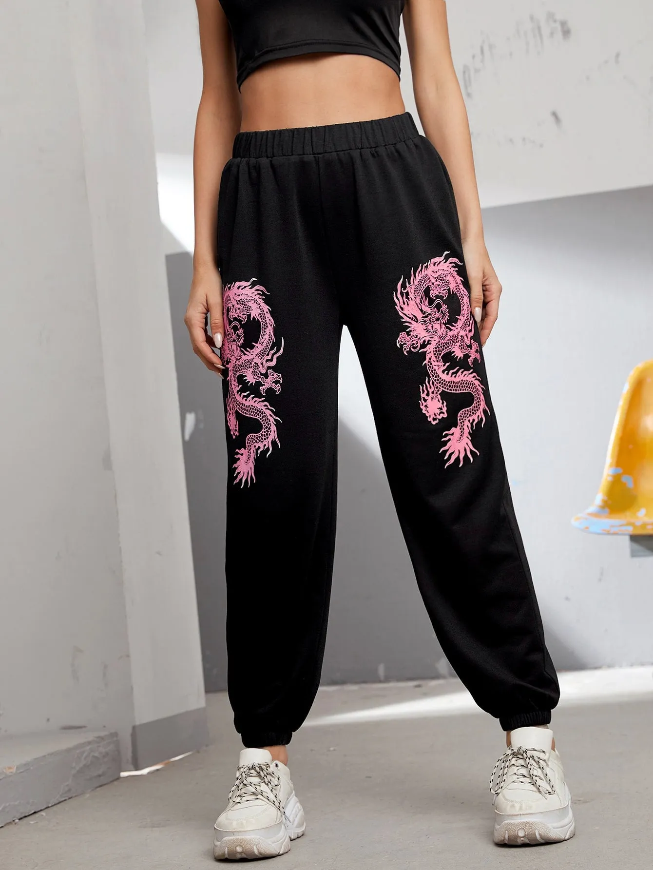 Animal Natural Cropped Women Sweatpants