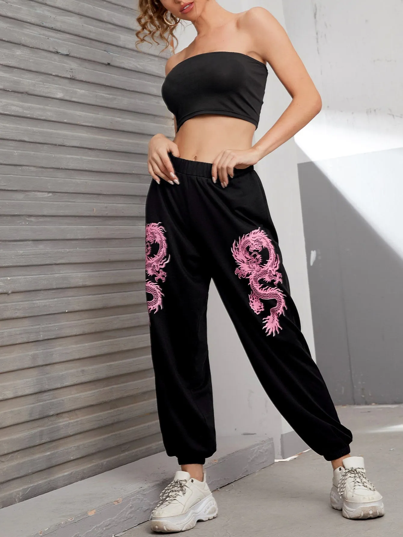 Animal Natural Cropped Women Sweatpants