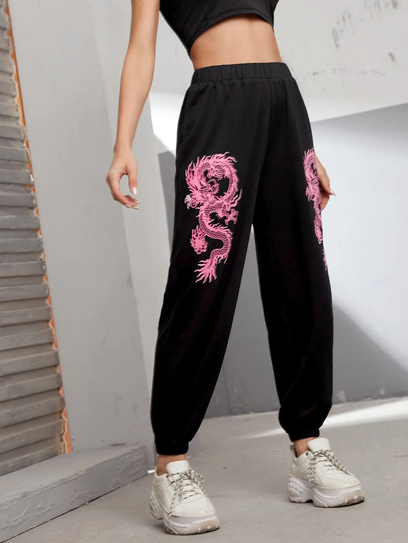 Animal Natural Cropped Women Sweatpants