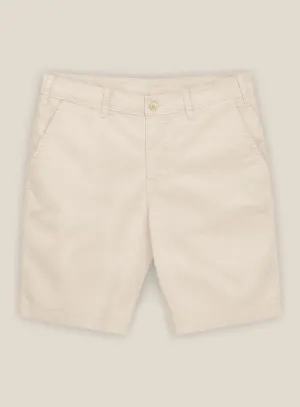 Beige Stretch Chino Shorts