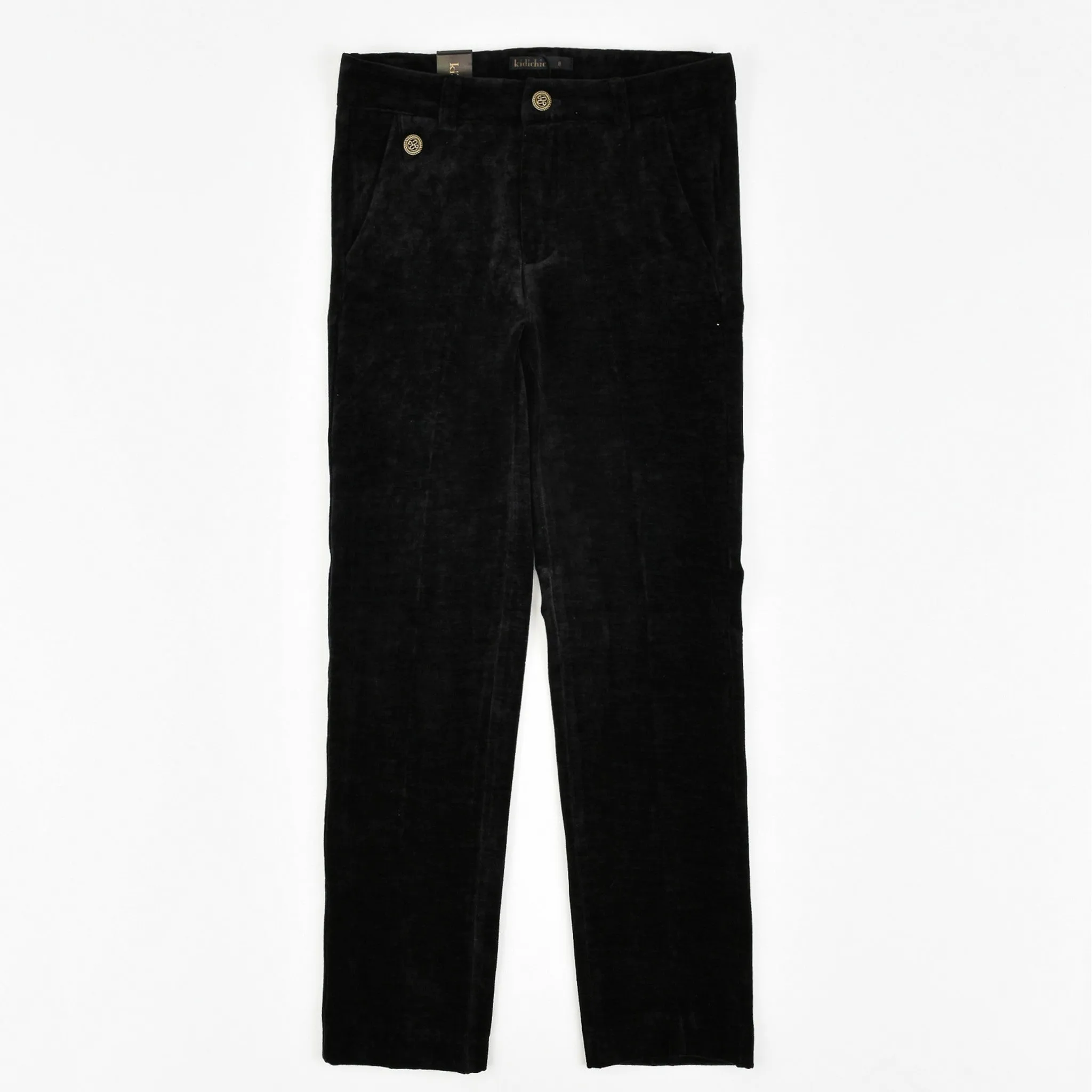 Boys Elegant Velour Pants