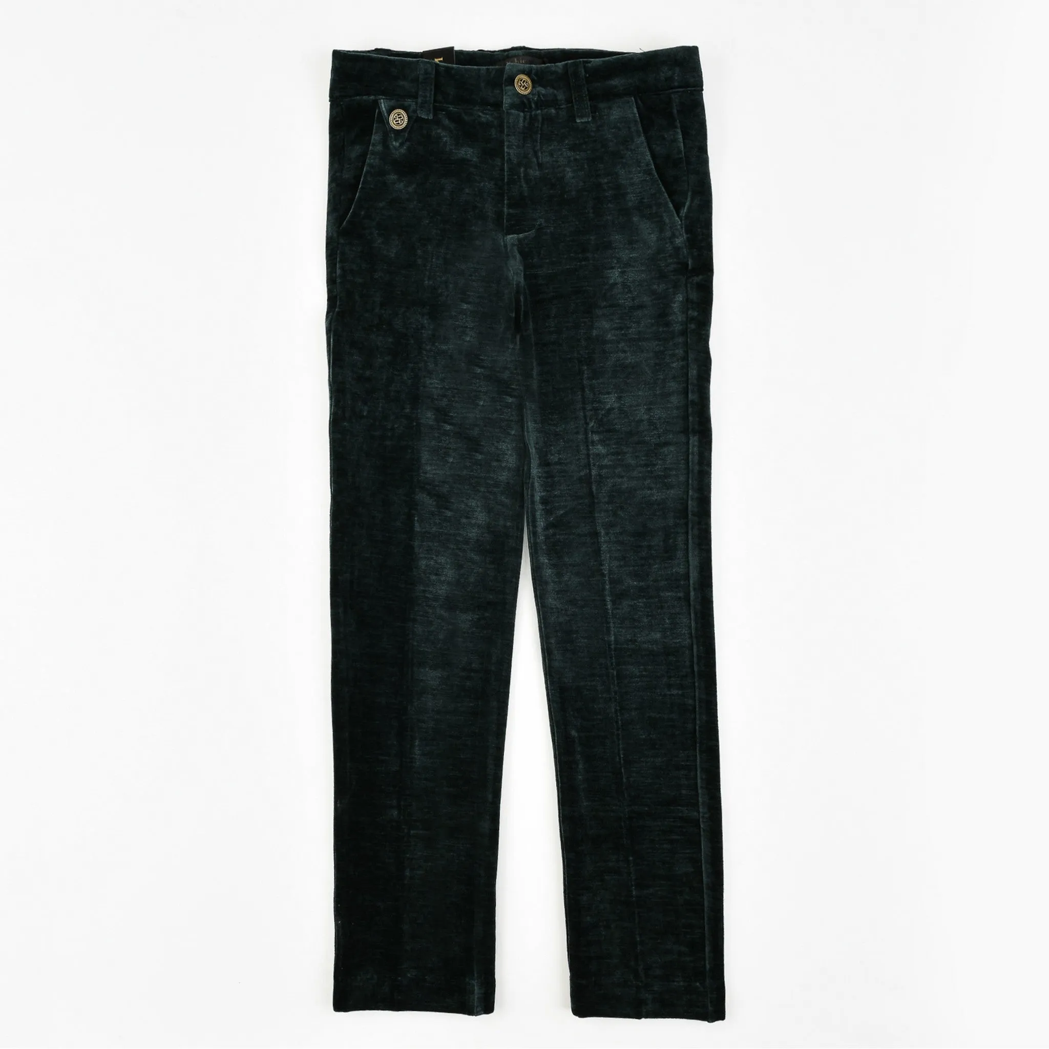 Boys Elegant Velour Pants