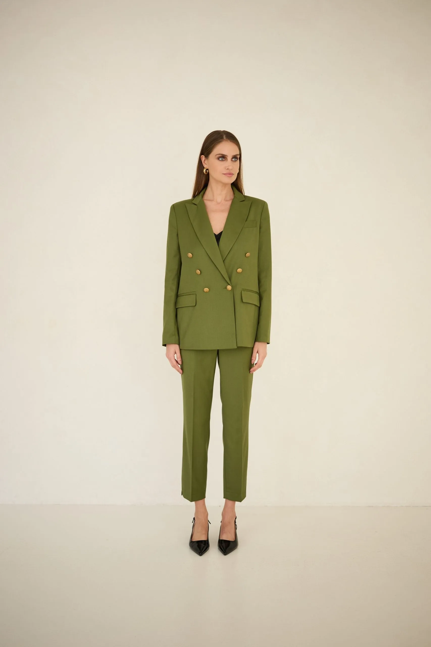 Cigarette Pants Olive