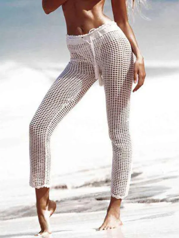 Elegant Knitting Beach Casual Pants