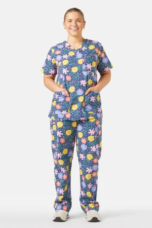 Falling Flowers Scrub Set