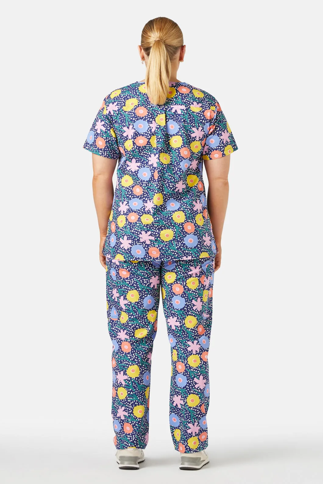 Falling Flowers Scrub Set