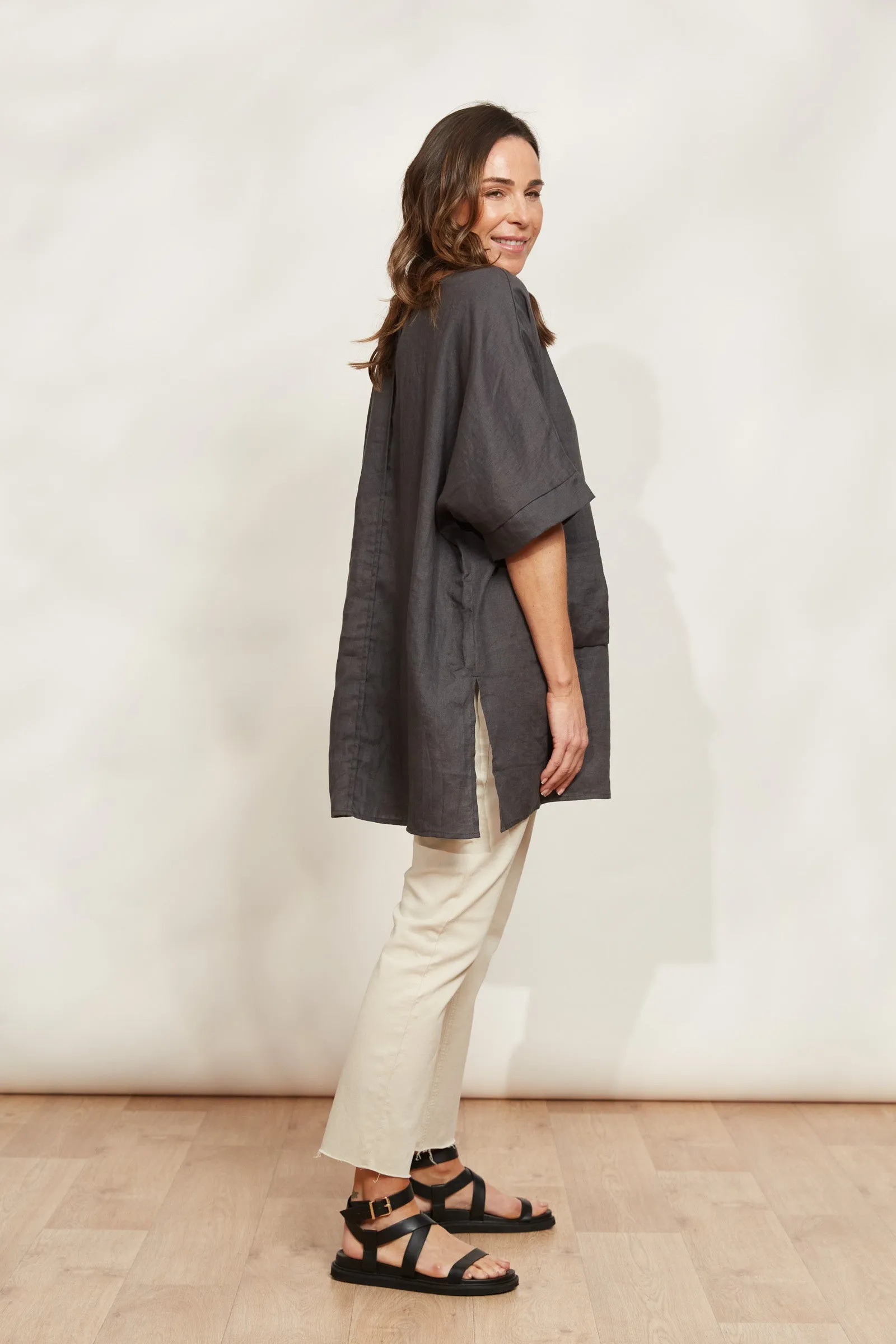 Halcyon Relaxed  Top - Oyster