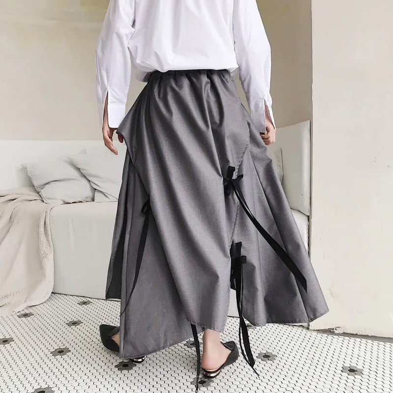 Irregular Design Loose Punk Hip Hop Men Skirt Pants