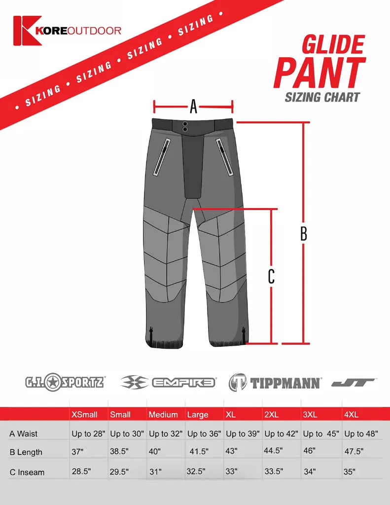 JT Glide Pants - Black / Red Logo