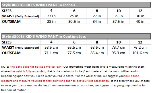 Kid’s Classic Wind Pant #60018