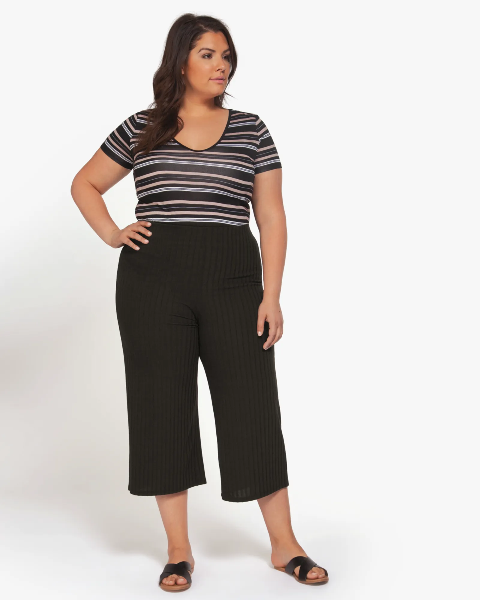 Laila Cropped Pant | Black