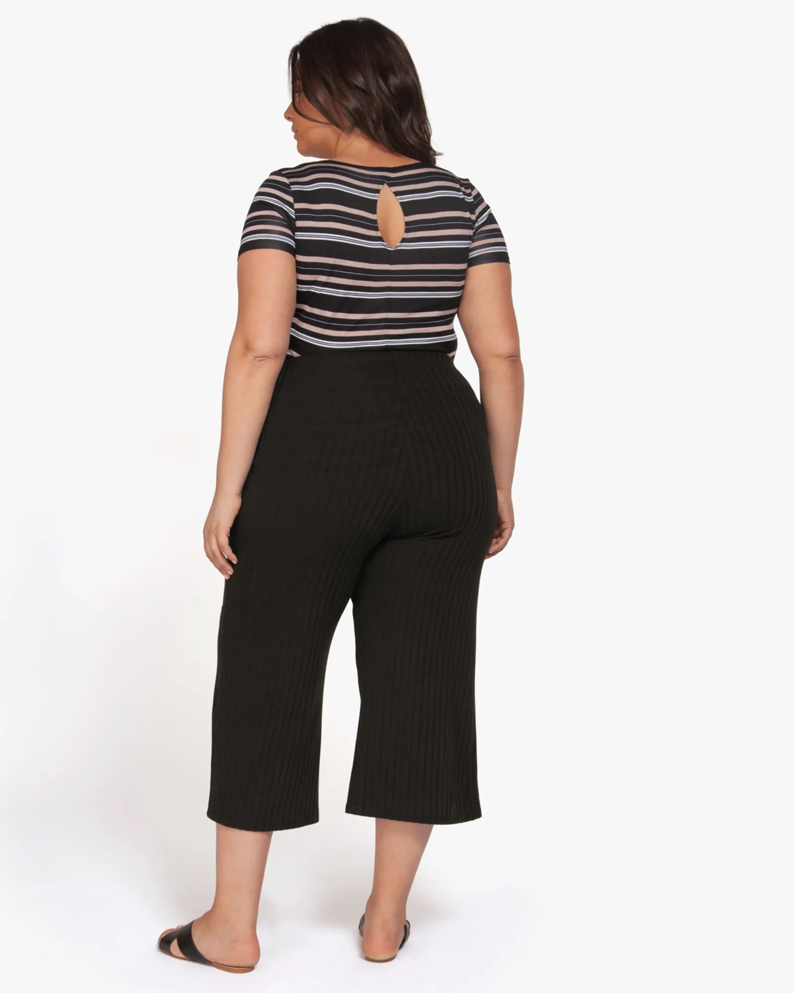 Laila Cropped Pant | Black