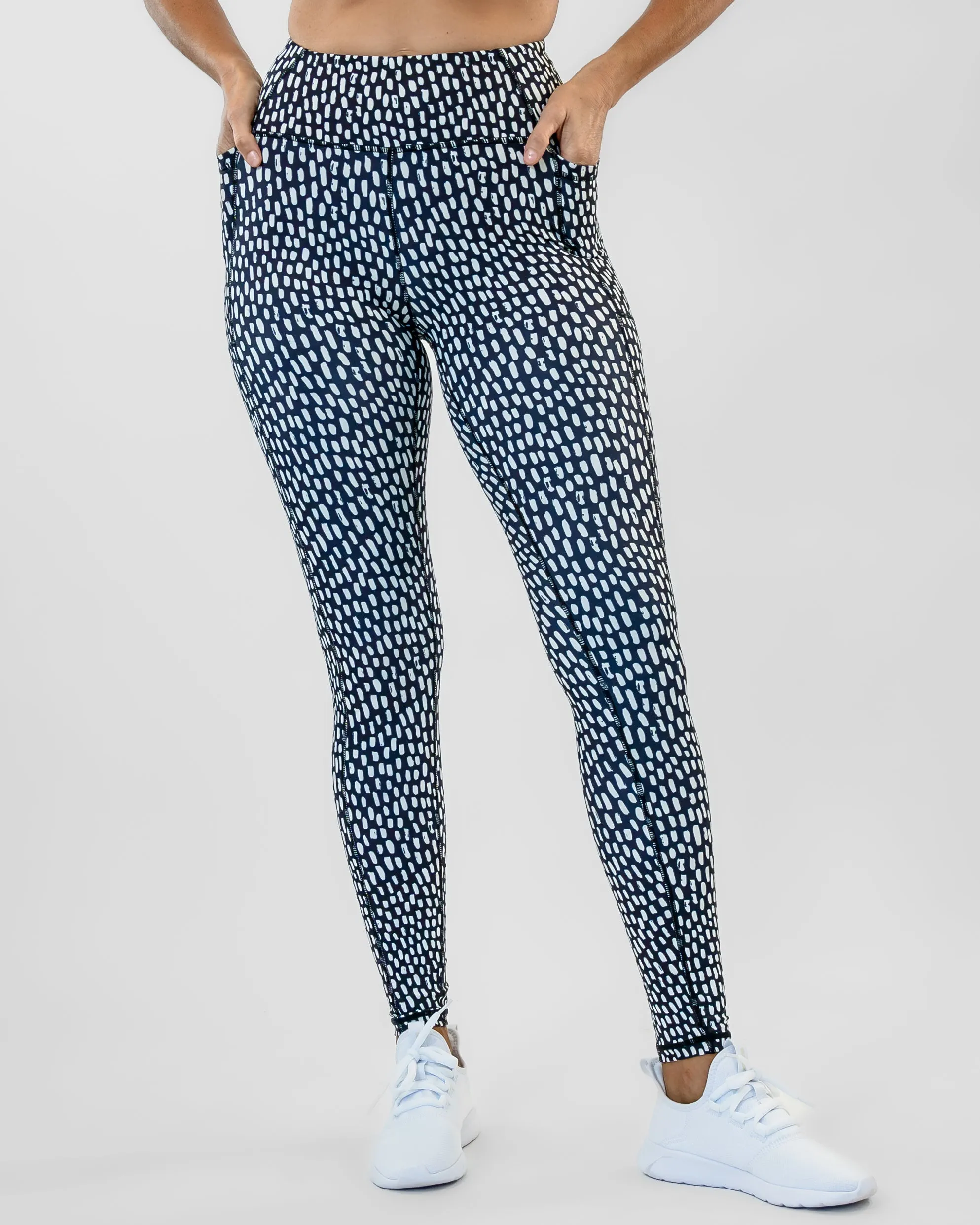 Lux Pocket Pants - Lucky Spots (Black & Jet Stream) - FINAL SALE