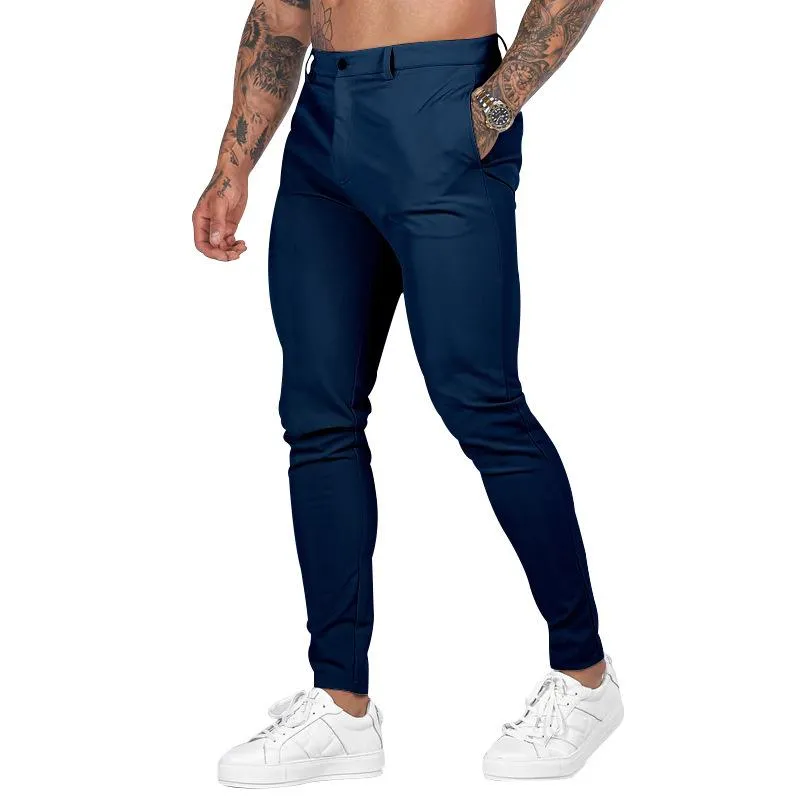 Men's Slim Fit Trousers Straight Casual Pants 29710339L