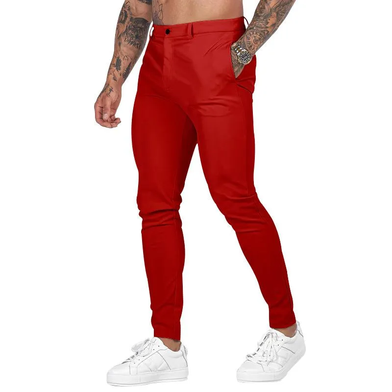 Men's Slim Fit Trousers Straight Casual Pants 29710339L