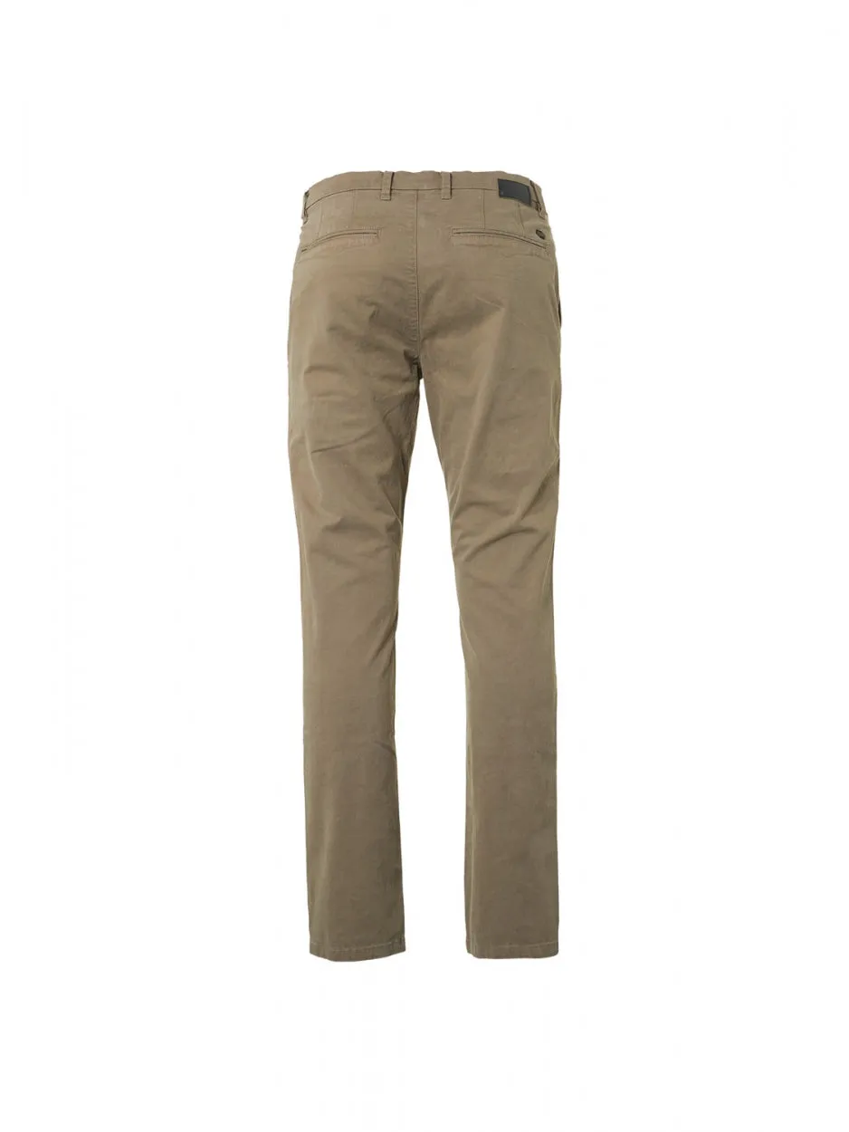 Pants Chino Garment Dyed Stretch | Taupe