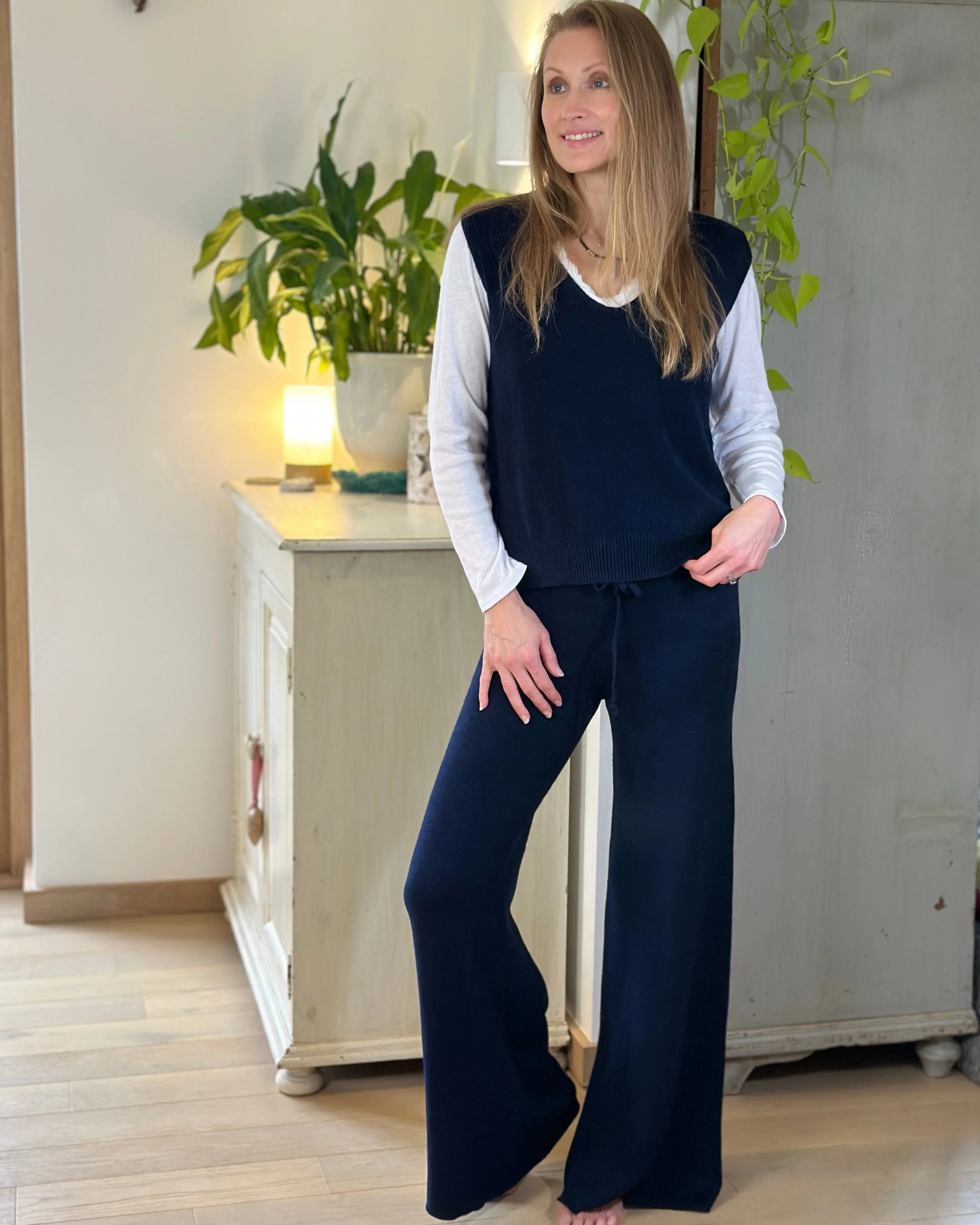 Relaxed Pants - Navy