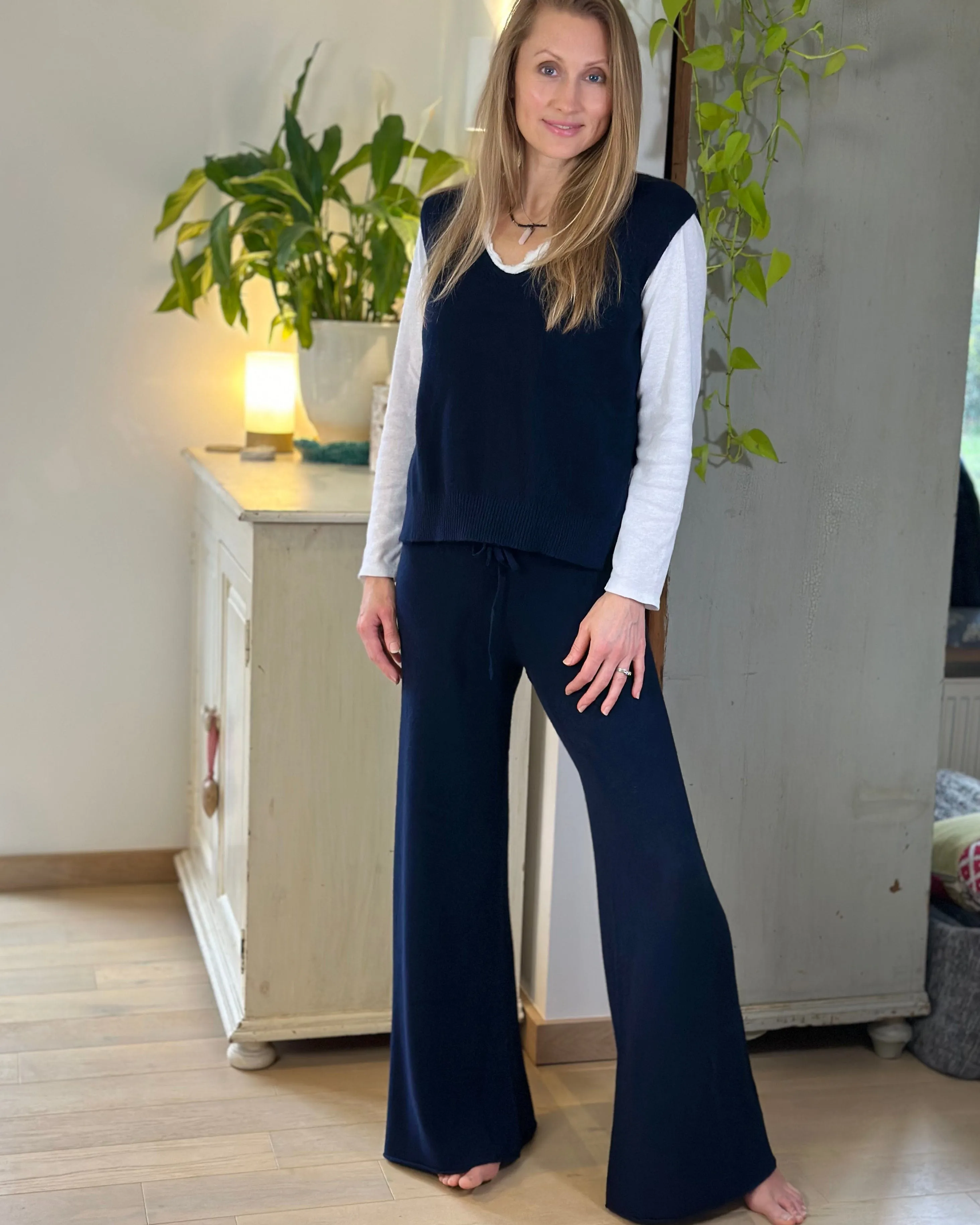 Relaxed Pants - Navy