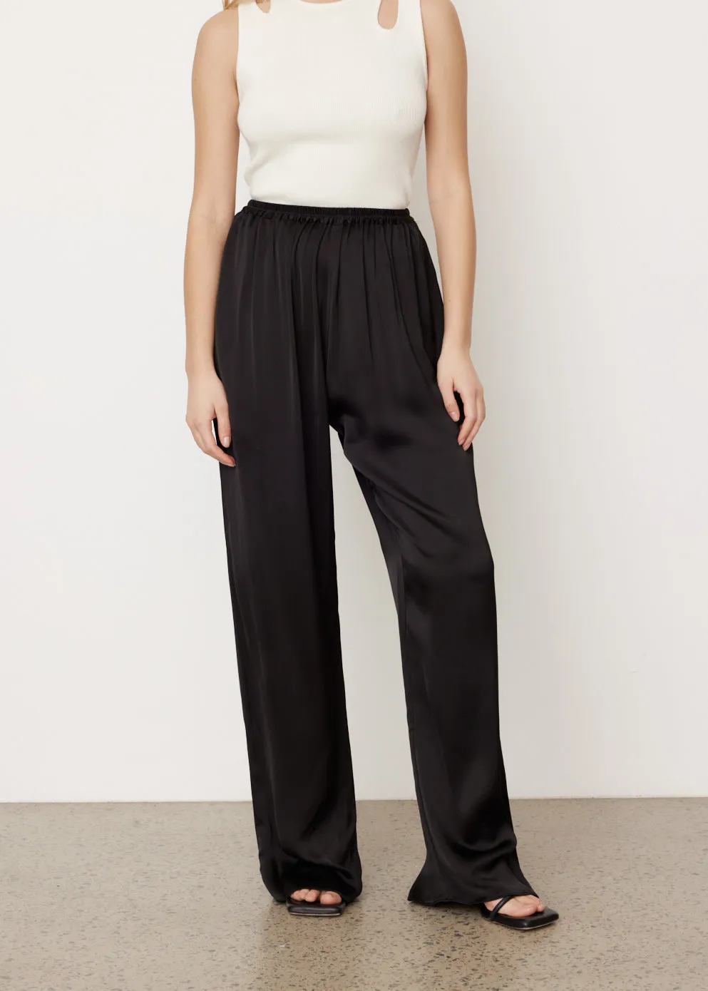 Relaxed Satin Pants