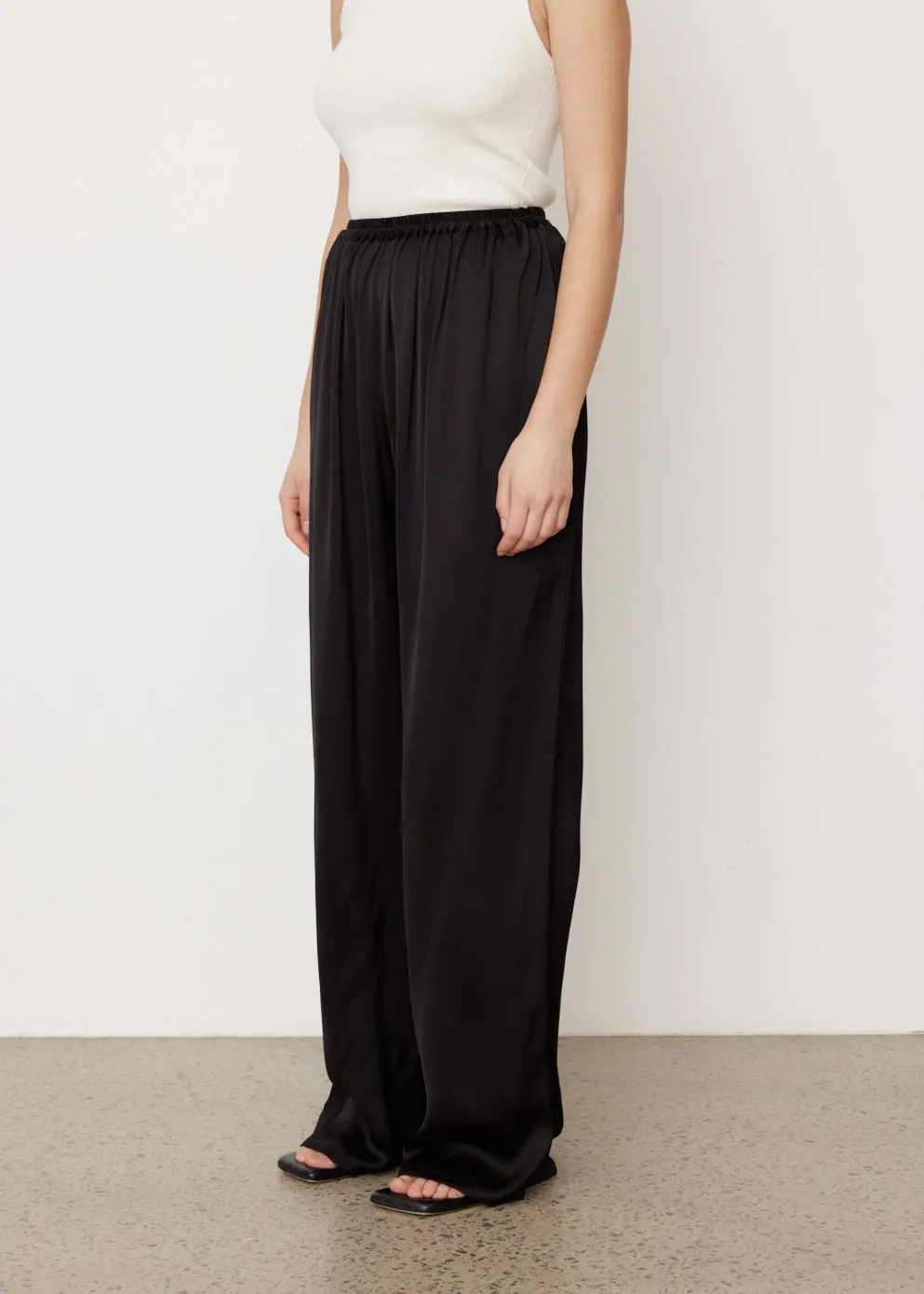 Relaxed Satin Pants