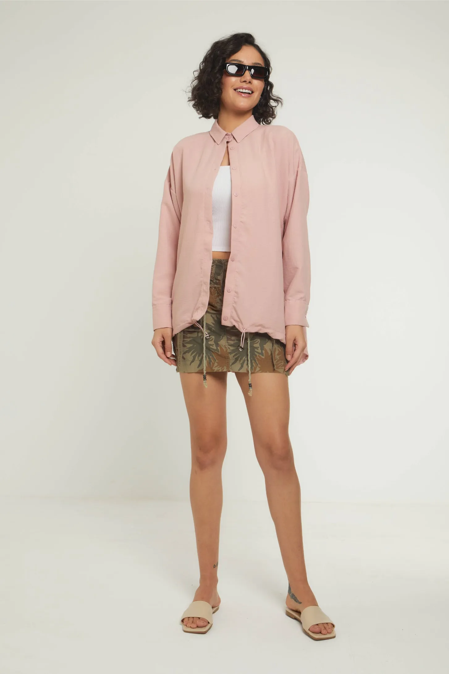 RELAXED VIBES SHIRT - BLUSH