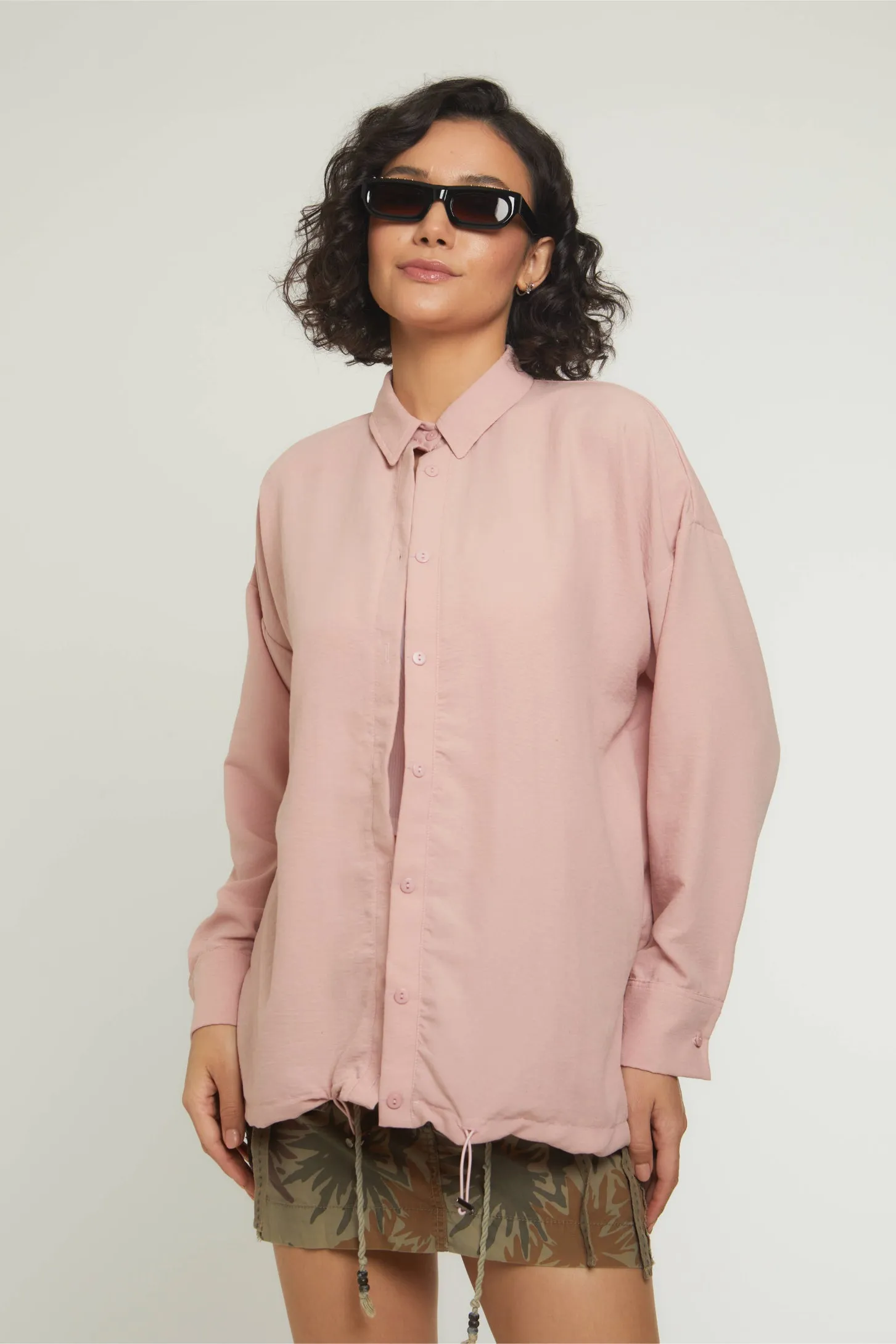 RELAXED VIBES SHIRT - BLUSH