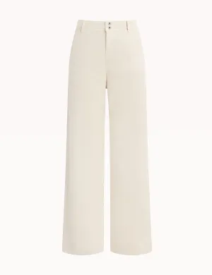 Saige Wide Leg Crop Pant, Seashell Grey