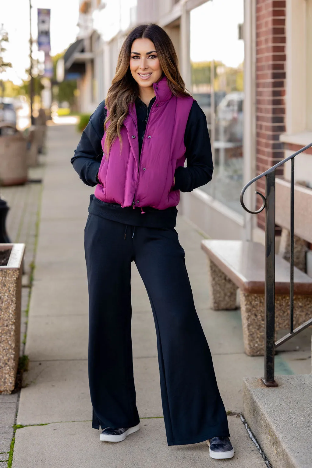 Side Slit Relaxed Pants