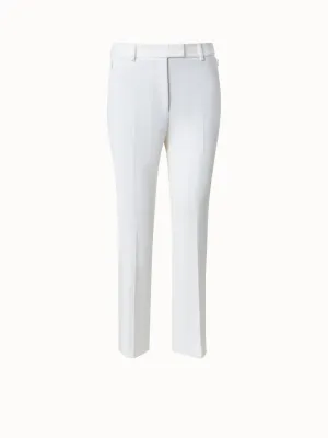 Techno Wool Stretch Gabardine Cropped Pants