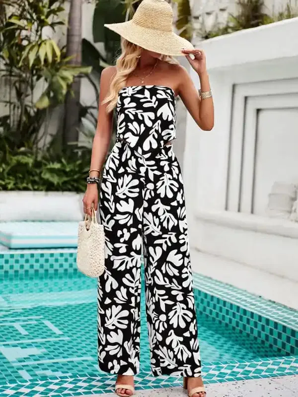 Women’s Elegant Fashion Printed Vacation Suit