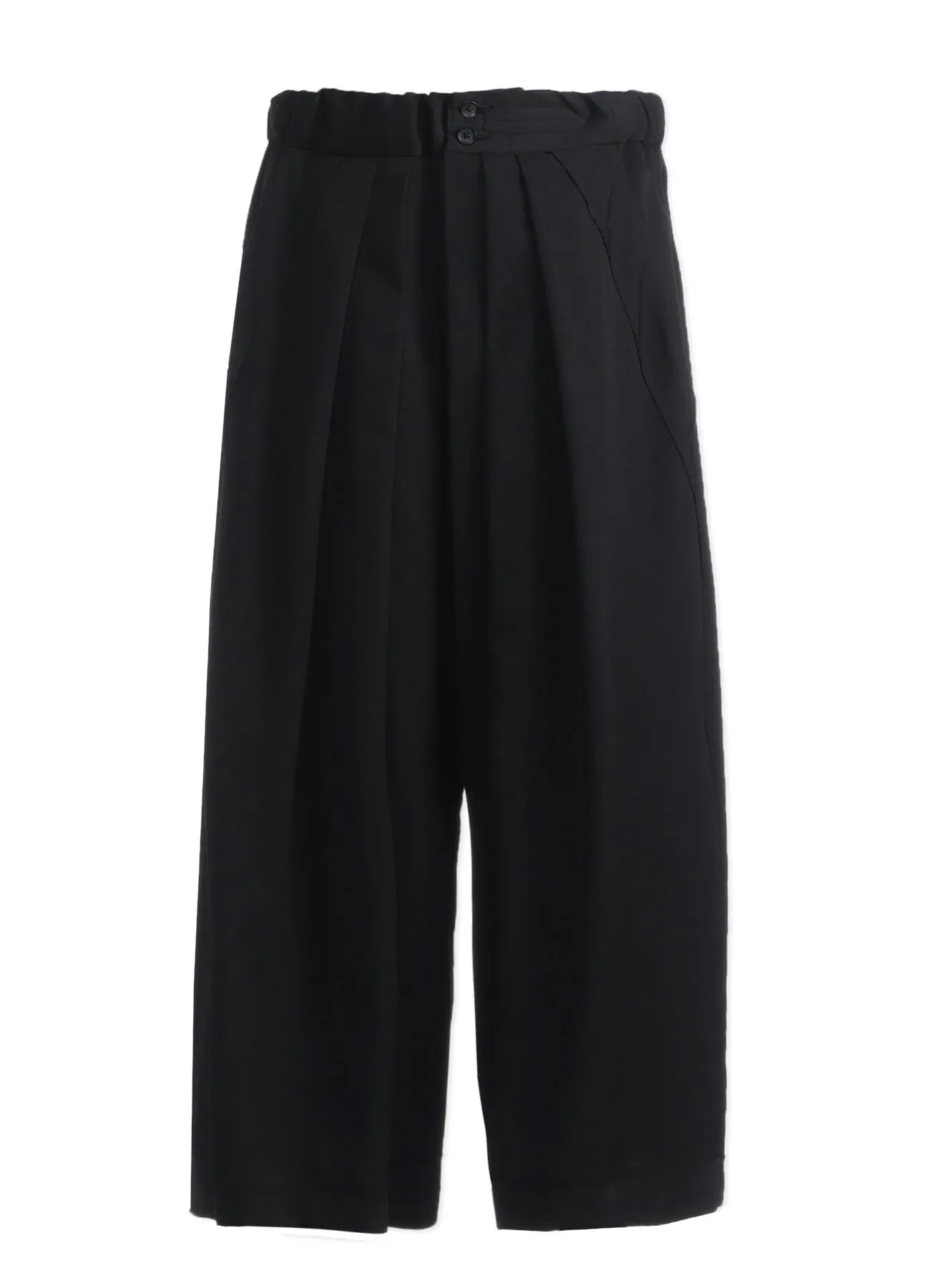 WOOL GABARDINE HAKAMA PANTS