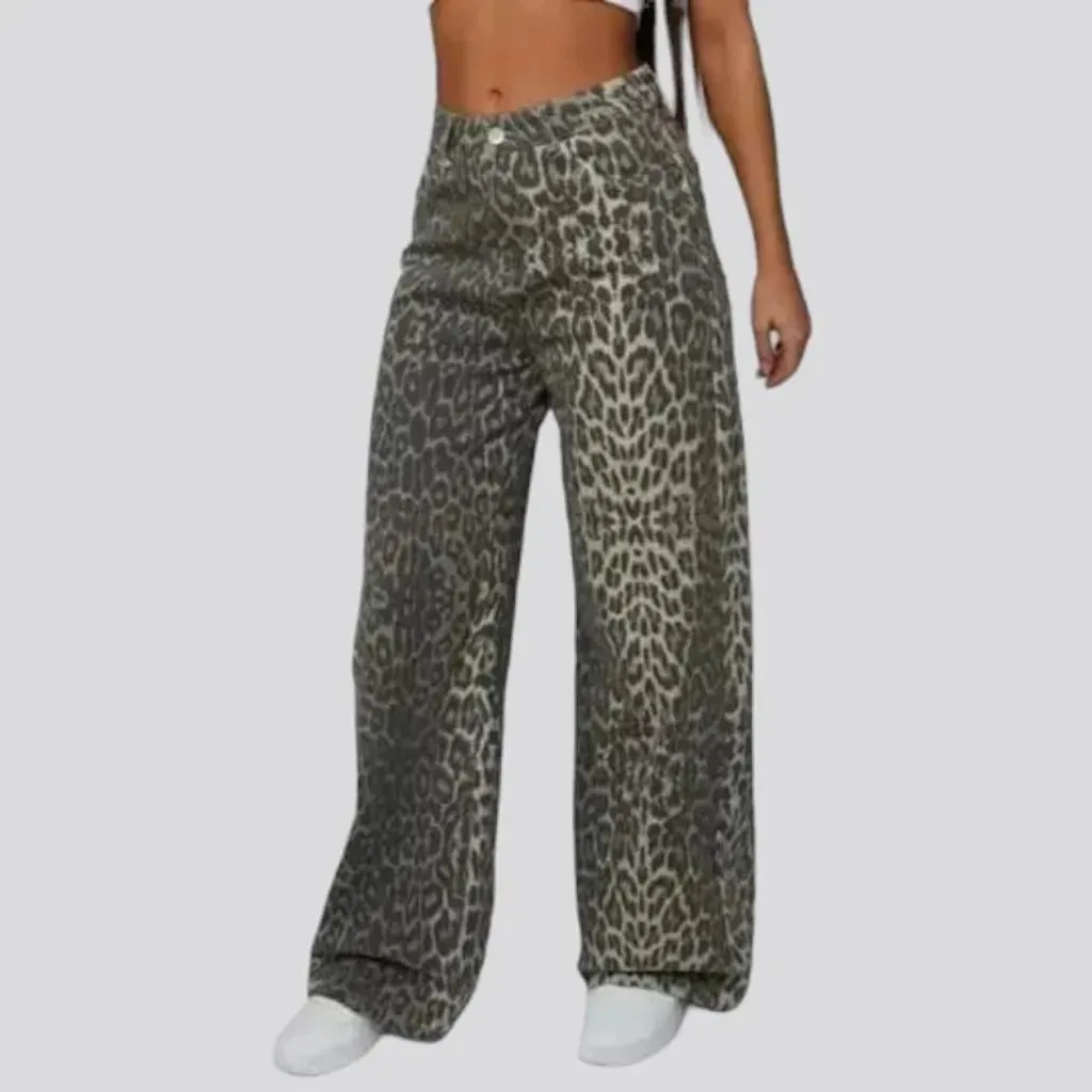 Y2k mid-waist women's jean pants